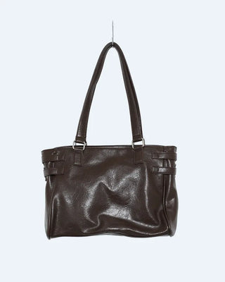 Square buckle shoulder bag