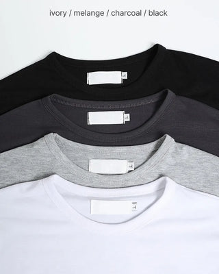 Basic Round Long-Sleeve T-Shirt