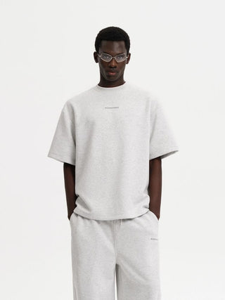 [MASONPRINCE] Cotton Blend Air Layer Cropped Tee