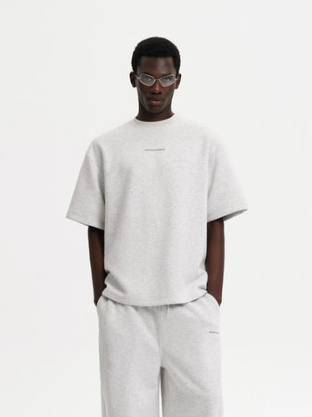 [MASONPRINCE] Cotton Blend Air Layer Cropped Tee