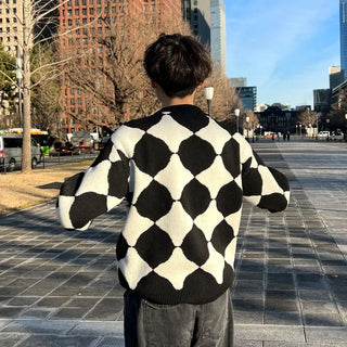 Circle Argyle Knit