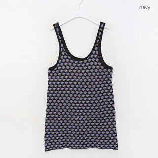 Patterned knit dress