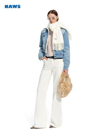 [NOTAWEAR] Denim No Waistband Straight-Leg  Jeans
