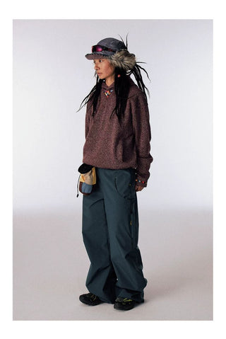 [CONP] Embroidered Fleece Hooded Sweatshirt