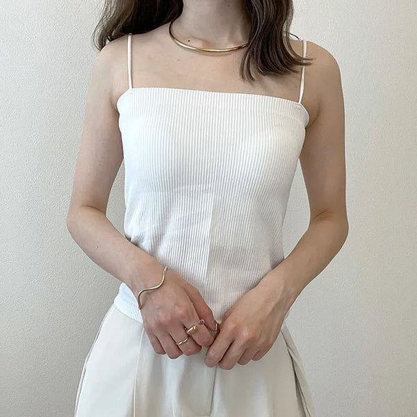 basic ribbed cap sleeveless