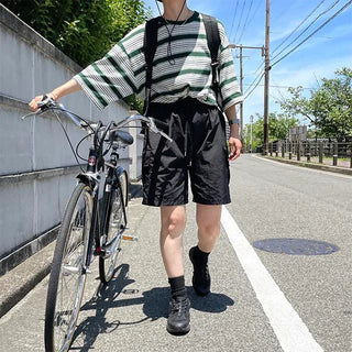 nylon cargo half pants