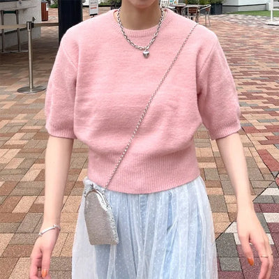 Colorful round knit