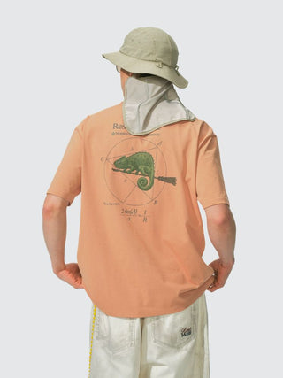 [Monterest] Chameleon Print Relaxed Fit T-Shirt