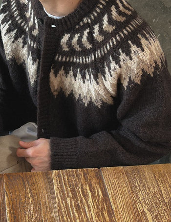 Ben Nordic Round Cardigan (3 colors)