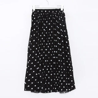 Polka dot long skirt