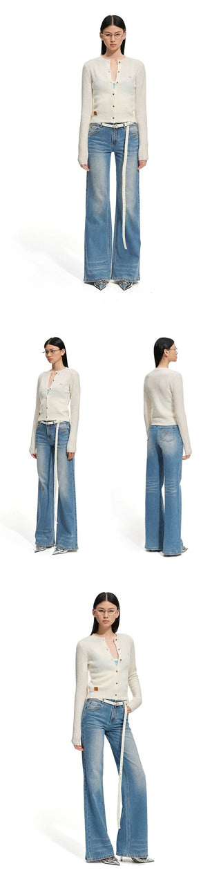 [NOTAWEAR] Wool Blend Loop Yarn Knit  Cardigan