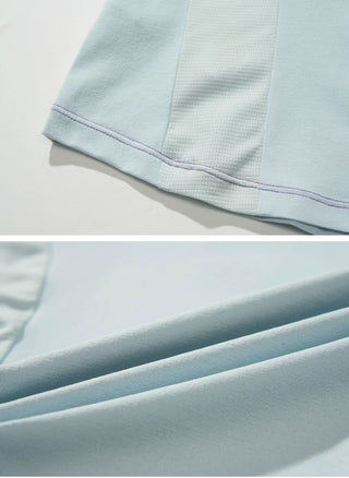 [Monterest] 5A Antibacterial Color Block Long Sleeve Tee