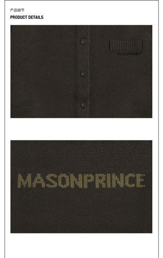 MASONPRINCE Button-Up Cardigan