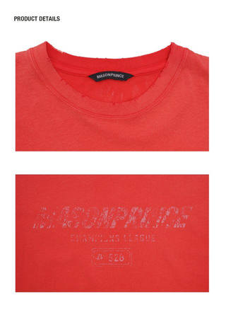 [MASONPRINCE] Nostalgic short-sleeved T-shirt