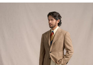 [CULTUM] 1930s Wool Blend Twill Blazer