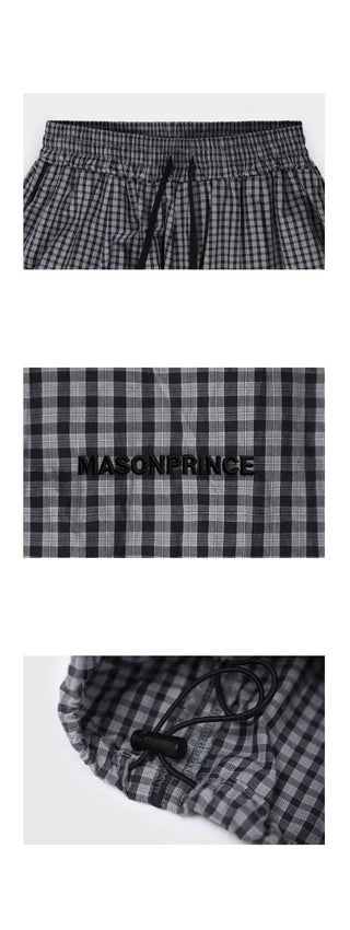 [MASONPRINCE] Gingham Check Balloon Pants & Shorts