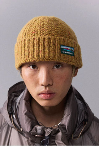 [Monterest] Merino Wool Blend Speckled Knit Beanie