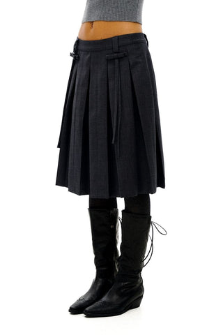 [Moromoro2] Collegiate Tailored Blazer and Pleated  Skirt Set