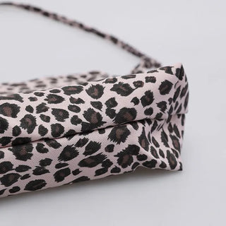 Leopard print shoulder bag