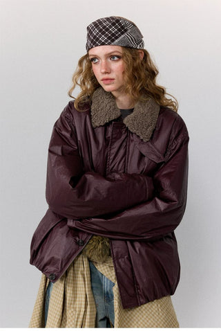 [Monterest] Detachable Fur Collar Deck Jacket