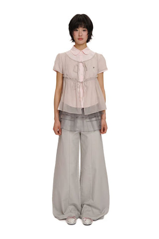 [Moromoro2] Layered Tulle Mesh Mini Skirt