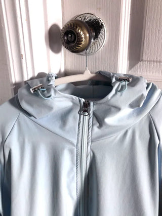 Drawstring Hooded Windbreaker Jumper