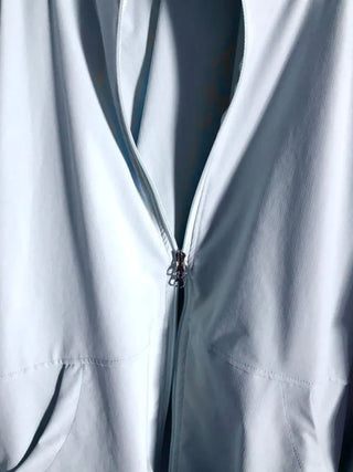 Drawstring Hooded Windbreaker Jumper