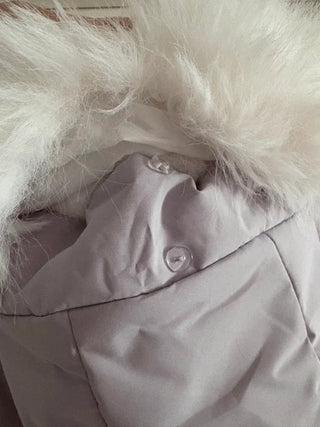 Fur Oversized Short Duffle Padded Field Jacket