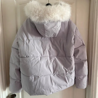 Fur Oversized Short Duffle Padded Field Jacket