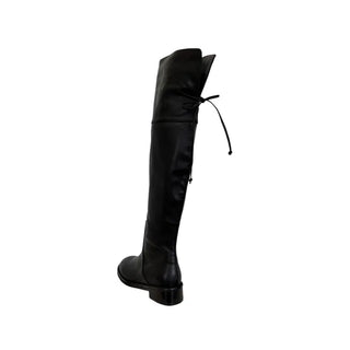 Two-way Leather Strap Knee-High Wide-Legged Long Boots