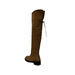 Two-way Leather Strap Knee-High Wide-Legged Long Boots
