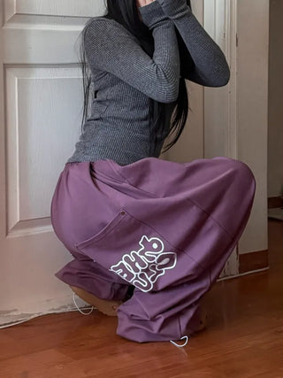 Big Pocket Rivet Pintuck Balloon Wide Training Pants