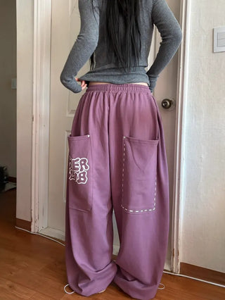 Big Pocket Rivet Pintuck Balloon Wide Training Pants