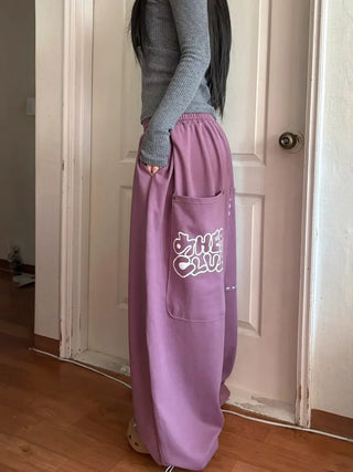 Big Pocket Rivet Pintuck Balloon Wide Training Pants