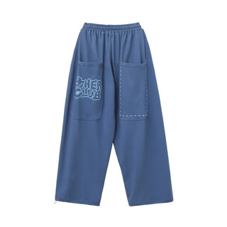 Big Pocket Rivet Pintuck Balloon Wide Training Pants