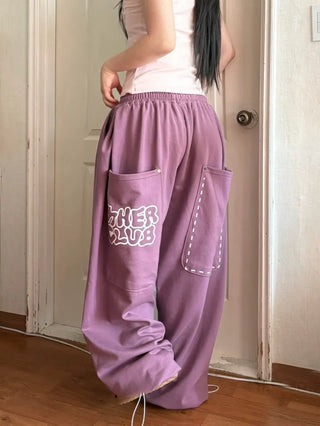 Big Pocket Rivet Pintuck Balloon Wide Training Pants