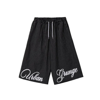 Check Bermuda Oversized Shorts  Half Pants