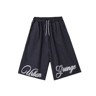 Check Bermuda Oversized Shorts  Half Pants
