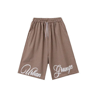 Check Bermuda Oversized Shorts  Half Pants
