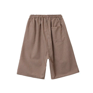 Check Bermuda Oversized Shorts  Half Pants