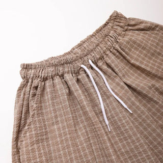 Check Bermuda Oversized Shorts  Half Pants