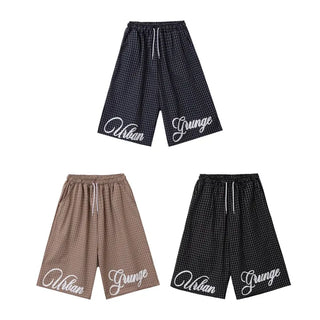 Check Bermuda Oversized Shorts  Half Pants