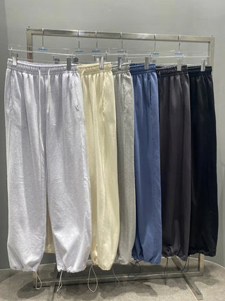 Two-way String Wide Jogger Pants Oversized Unisex
