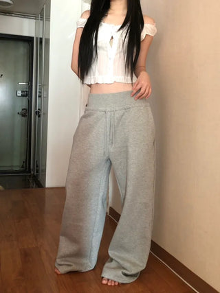 Corset Hip-Padded Elastic Waist Wide Training Pants