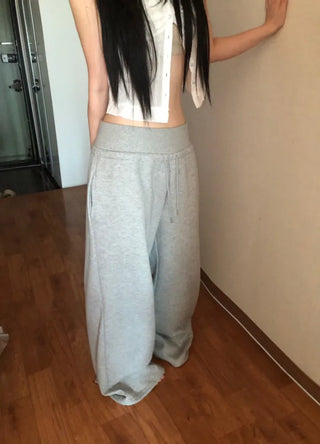 Corset Hip-Padded Elastic Waist Wide Training Pants