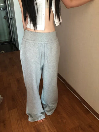 Corset Hip-Padded Elastic Waist Wide Training Pants