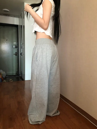 Corset Hip-Padded Elastic Waist Wide Training Pants