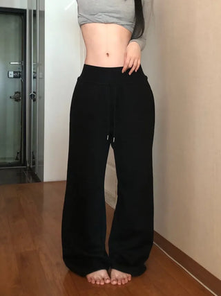 Corset Hip-Padded Elastic Waist Wide Training Pants