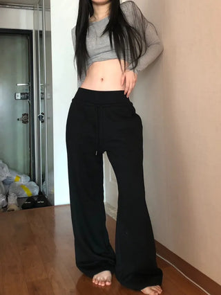 Corset Hip-Padded Elastic Waist Wide Training Pants