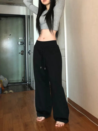 Corset Hip-Padded Elastic Waist Wide Training Pants